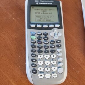 Texas Instruments TI-84 Plus Silver Edition Graphing Calculator - Gray and Black